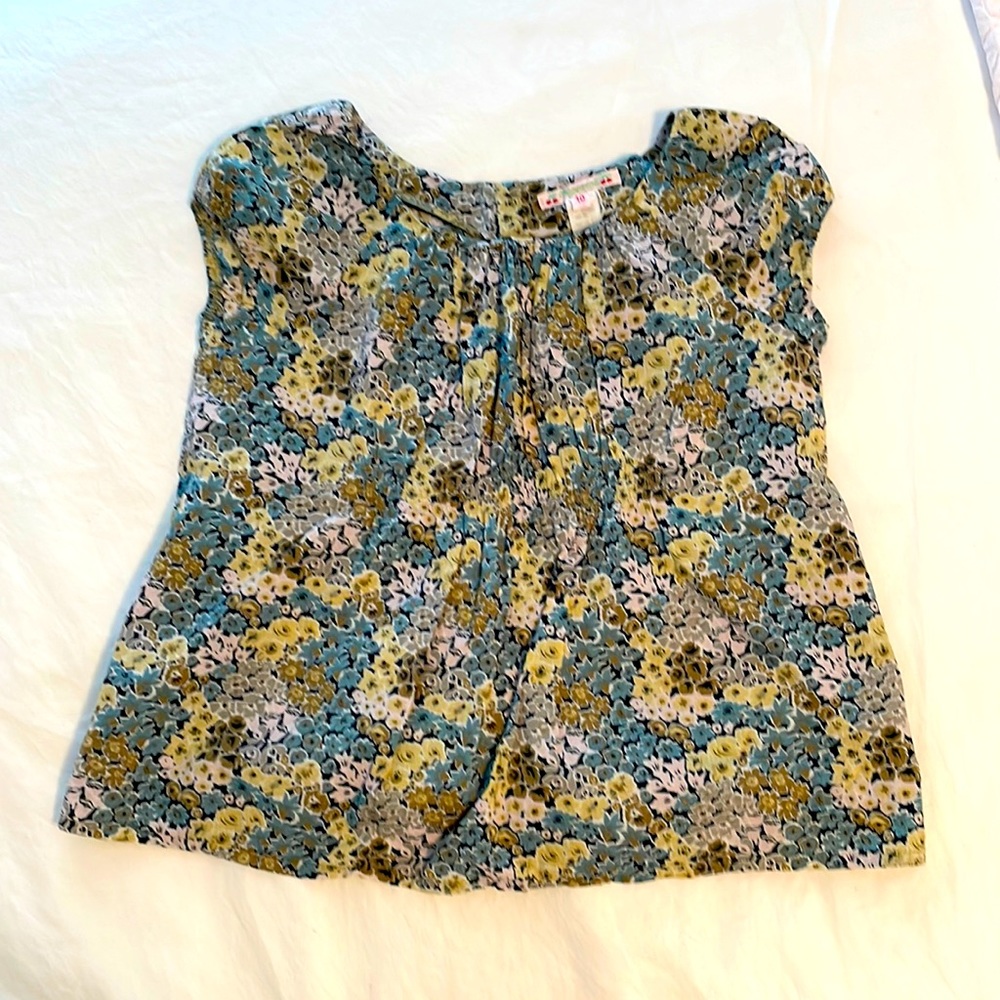 Bonpoint cap sleeved blouse for girls